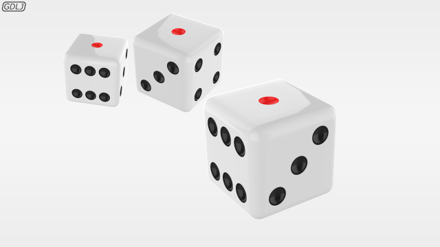 dices 3D 模型 .c4d .max .obj .3ds .fbx .stl .blend 