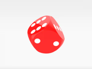 rote W&uuml;rfel 3D Modell