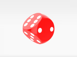 rote W&uuml;rfel 3D Modell