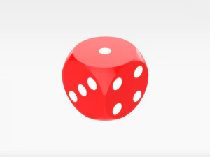 rote W&uuml;rfel 3D Modell