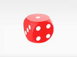 rote W&uuml;rfel 3D Modell