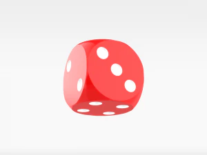 rote W&uuml;rfel 3D Modell