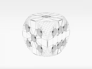 rote W&uuml;rfel 3D Modell