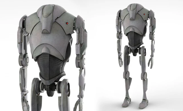 b2 super battle droid 3D Model .c4d .max .obj .3ds .fbx .stl .blend 