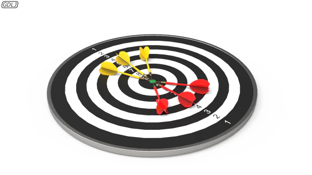 dartboard - realistic 3D Model .c4d .max .obj .3ds .fbx .stl .blend