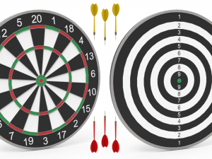 dartboard - realistic 3D Model