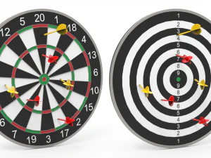 dartboard - realistic 3D Model