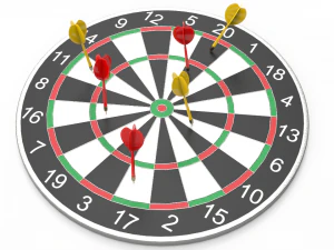 dartboard - realistic 3D Model
