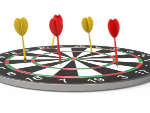 dartboard - realistic 3D Model