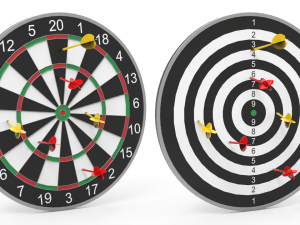 dartboard - realistic Modelo 3D