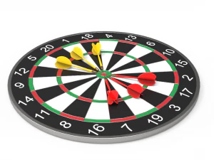 dartboard - realistic 3D Model