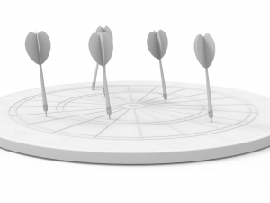 dartboard - realistic Modelo 3D