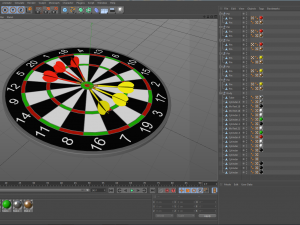 dartboard - realistic Modelo 3D