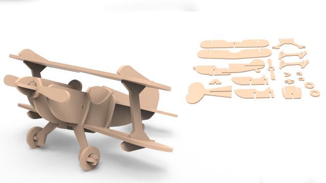 plane Modelo de Impressão 3D .c4d .max .obj .3ds .fbx .stl .blend 