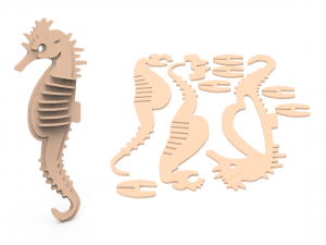 sea horse 3D 프린트 모델