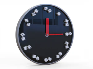 rel&oacute;gio de dados Modelo 3D