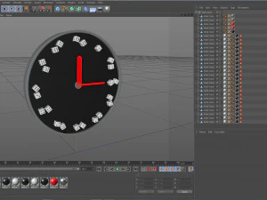 サイコロ時計 3Dモデル