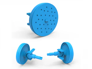 sistema de suspensi&oacute;n Modelo de impresión 3D