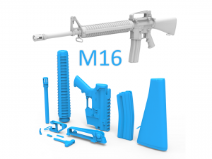 m16 Modello di stampa 3D