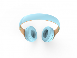 beats gold - blue Model 3D