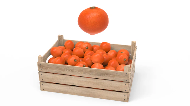 caja de mandarina Modelo 3D .c4d .max .obj .3ds .fbx .stl .blend 