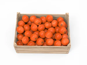 caja de mandarina Modelo 3D