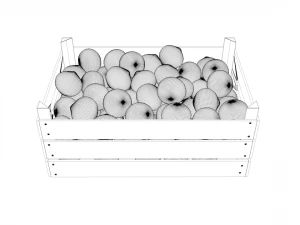 caja de mandarina Modelo 3D