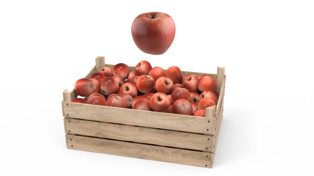 red apple box 3D Model .c4d .max .obj .3ds .fbx .stl .blend 