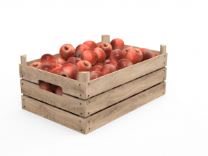 red apple box 3D Модель