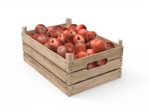 red apple box 3D Model
