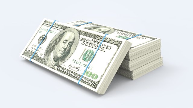 dollar stack Model 3D .c4d .max .obj .3ds .fbx .stl .blend 