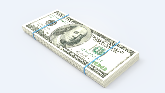 dollar stack 3D मॉडल .c4d .max .obj .3ds .fbx .stl .blend 