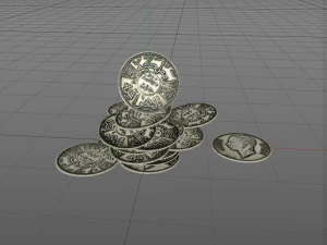 coin kingdom of iraq 3D Model