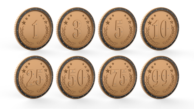 coins Model 3D .c4d .max .obj .3ds .fbx .stl .blend 