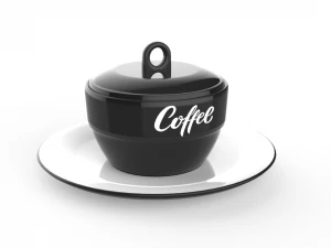 gr&atilde;os de caf&eacute; Modelo 3D