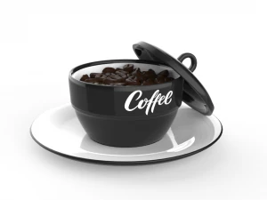 gr&atilde;os de caf&eacute; Modelo 3D