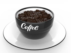 gr&atilde;os de caf&eacute; Modelo 3D