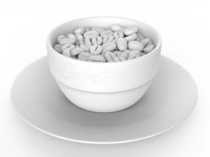 gr&atilde;os de caf&eacute; Modelo 3D