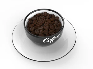 gr&atilde;os de caf&eacute; Modelo 3D