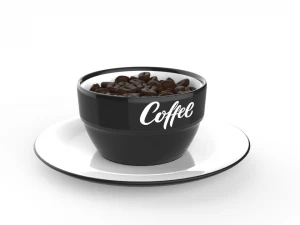 gr&atilde;os de caf&eacute; Modelo 3D