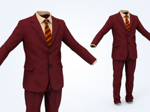 business suit man Modelo 3D