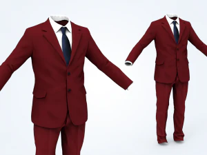 uomo in giacca e cravatta Modello 3D