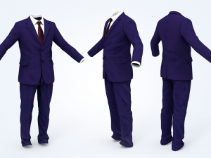 business suit man 3D Model