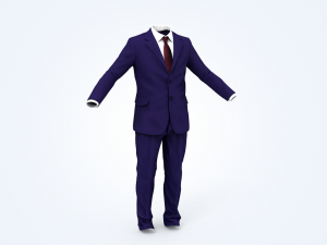 business suit man 3D Model