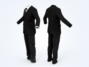business suit man 3D Model
