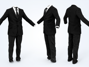 business suit man 3D Model