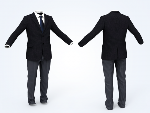 business suit man Modelo 3D