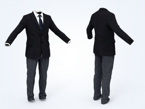 business suit man Modelo 3D