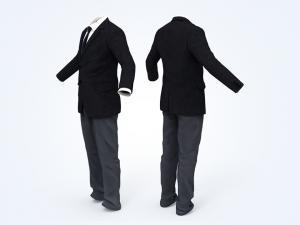 business suit man Modelo 3D