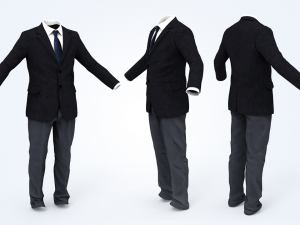 business suit man Modelo 3D